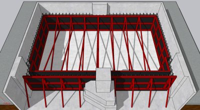 งานออกแบบบ่อเก็บน้ำคอนกรีตเสริมเหล็ก 3D