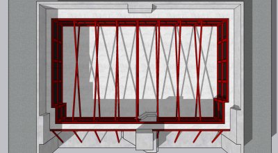 งานออกแบบบ่อเก็บน้ำคอนกรีตเสริมเหล็ก 3D