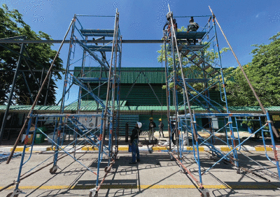 งานปรับปรุงโครงสร้างเหล็กเครนยกของ