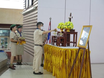 พิธีเข้ารับหมวกลูกเสือสำรอง ป.1