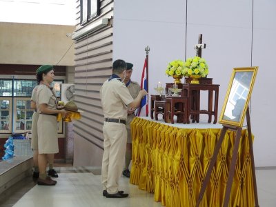 พิธีเข้ารับหมวกลูกเสือสำรอง ป.1