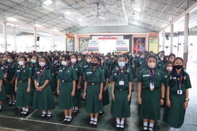 พิธีเข้าประจำกองลูกเสือ เนตรนารี สามัญ ป.4  