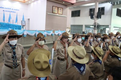 พิธีเข้าประจำกองลูกเสือ เนตรนารี สามัญ ป.4  