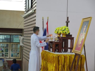 พิธีรับเข็มยุวกาชาด ป.1