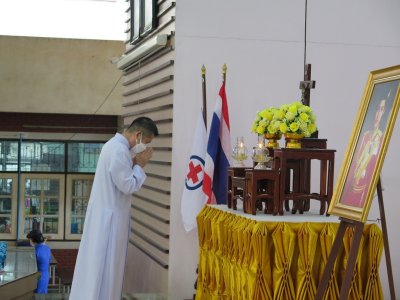 พิธีรับเข็มยุวกาชาด ป.1