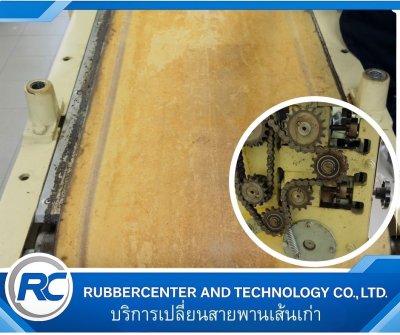 สายพานเครื่องรีดแป้ง