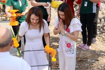 ภาพบรรยากาศพิธีบวงสรวง ลงเสาเอก เสาโท 2567