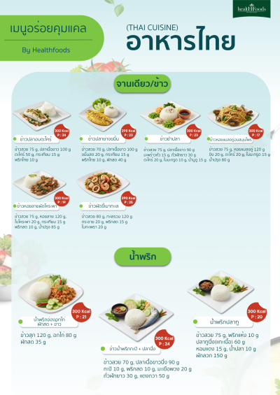 เมนูอร่อยคุมแคล by Healthfoods