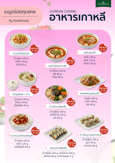 เมนูอร่อยคุมแคล by Healthfoods
