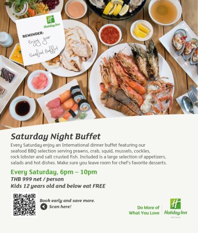 Saturday Night Buffet Holiday Inn Pattaya 