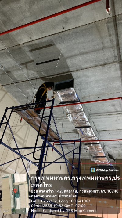 ติดตั้งแอร์ AHU และ ดักซ์ (Duct) ดาลาโรสคลินิก สาขาเดอะมอลล์บางกะปิ