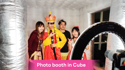 Photo booth in CUBE
