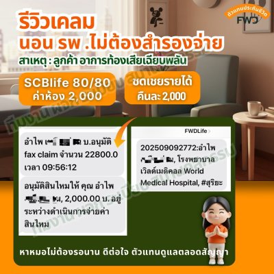 รีวิว เคลมประกันสุขภาพ