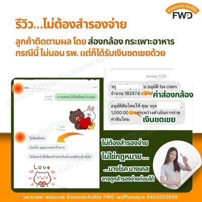 รีวิว เคลมประกันสุขภาพ