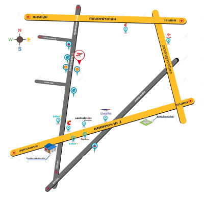 แผนที่ บริษัท ทริพเพิล ลิงค์ จำกัด