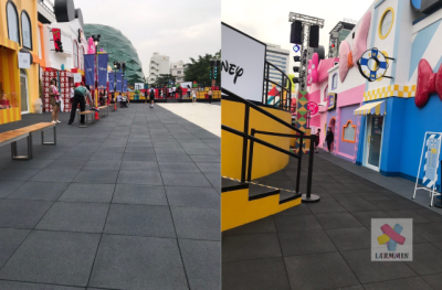 สนามกีฬา สนามเด็กเล่น พื้นที่ส่วนกลาง พื้นที่สาธารณะ พื้นยาง แผ่นยางกันกระแทก
