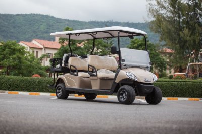 ส่งมอบ EZGO Shuttle 4+2 ที่นั่ง (สีทอง) 