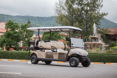 ส่งมอบ EZGO Shuttle 4+2 ที่นั่ง (สีทอง) 