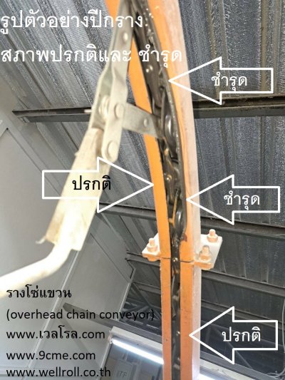 รางโซ่แขวน(overhead chain conveyor)
