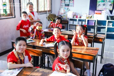 บรรยากาศเทศกาลวันตรุษจีนของโรงเรียนวุฒิวิทยา 2