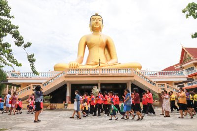 กิจกรรมถวายเทียน  เนื่องในวันเข้าพรรษา ณ วัดสมานราษฎร์สามัคคี 