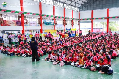 บรรยาการจัดกิจกรรมวันวิชาการ ระดับประถมศึกษาและระดับมัธยมศึกษา ประจำปีการศึกษา 2566 