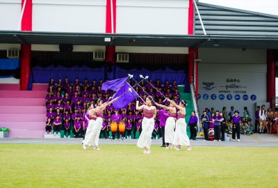 ภาพบรรยากาศกีฬาสีระดับประถมศึกษาและมัธยมศึกษา ประจำปีการศึกษา 2568