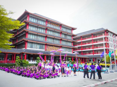 ภาพบรรยากาศกีฬาสีระดับประถมศึกษาและมัธยมศึกษา ประจำปีการศึกษา 2568