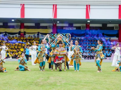 ภาพบรรยากาศกีฬาสีระดับประถมศึกษาและมัธยมศึกษา ประจำปีการศึกษา 2568