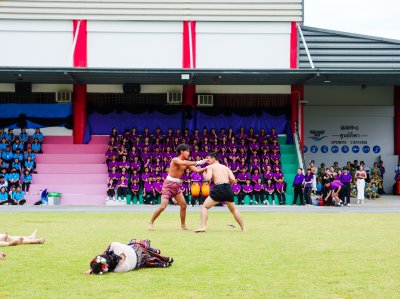 ภาพบรรยากาศกีฬาสีระดับประถมศึกษาและมัธยมศึกษา ประจำปีการศึกษา 2568