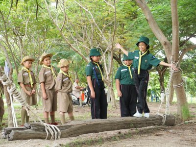 การเข้าค่ายลูกเสือสามัญ ระดับประถมศึกษาปีที่ 4 (Day Camp) และประถมศึกษาปีที่ 5-6