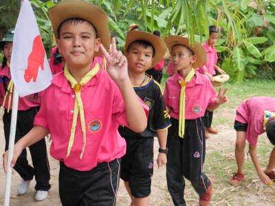 การเข้าค่ายลูกเสือสามัญ ระดับประถมศึกษาปีที่ 4 (Day Camp) และประถมศึกษาปีที่ 5-6