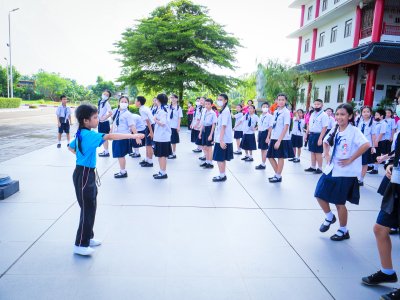 กิจกรรมออกกำลังกายยามเช้า โดยกลุ่มสาระการเรียนรู้สุขศึกษาและพลศึกษา 