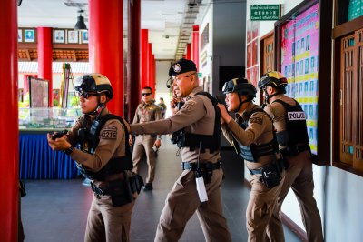 การฝึกซ้อมแผนเผชิญเหตุ (Active Shooter)