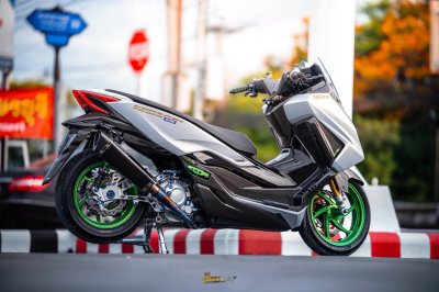 FORZA 350 GREY GREEN EDITION | จัดเต็มกับระบบเบรก SMRT 