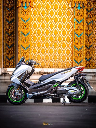 FORZA 350 GREY GREEN EDITION | จัดเต็มกับระบบเบรก SMRT 