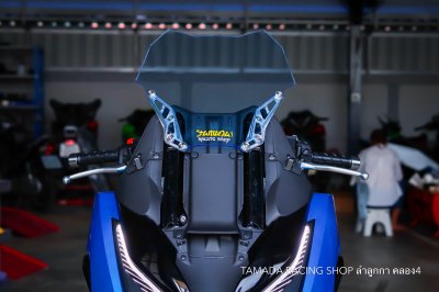 Forza350 สีฟ้า 2022 ยกจากศูนย์ วันแรก  จัดทรงซิ่งเต็มระบบ