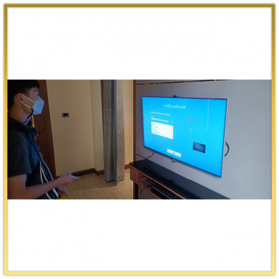 ระบบดิจิตอลทีวี "V Villas Huahin" ติดตั้งโดย HSTN