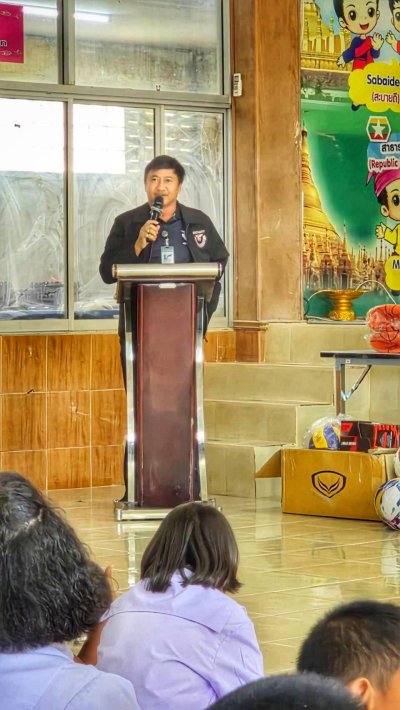 มอบเงินสนับสนุนสถานศึกษาให้กับโรงเรียนหน้าบ้านหน้าควนลัง อำเภอหาดใหญ่ จังหวัดสงขลา