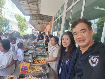 มอบเงินสนับสนุนสถานศึกษาให้กับโรงเรียนหน้าบ้านหน้าควนลัง อำเภอหาดใหญ่ จังหวัดสงขลา