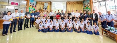 มอบเงินสนับสนุนสถานศึกษาให้กับโรงเรียนหน้าบ้านหน้าควนลัง อำเภอหาดใหญ่ จังหวัดสงขลา