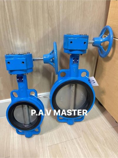 " ARITA " Cast Iron Wafer Type Butterfly Valve, Universal, Gear Operator