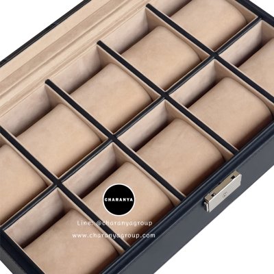 กล่องใส่นาฬิกา 10 เรือน เกรด A ใส่นาฬิกาเรือนใหญ่ได้ Premium 10 Slot Watches Storage Box Organizer  กล่องสะสมนาฬิกา มีกุญแจล็อค หมอนนิ่ม รองรับหน้าปัด 50มม. ใส่นาฬิกาเรือนใหญ่ได้ กล่องนาฬิกา สีครีม Cream