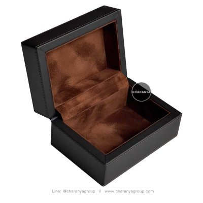 Premium Watch box Storage Organizer กล่องใส่นาฬิกา 1 เรือน วัสดุดีเกรดพรีเมี่ยม หุ้มหนัง บุกำมะหยี่ อย่างดี กล่องนาฬิกาแบรนด์ สั่งทำกล่องนาฬิกา ทำโลโก้กล่องนาฬิกา