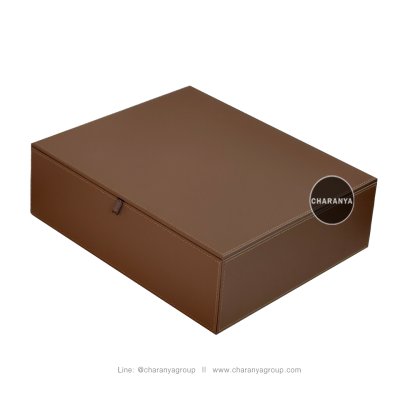 Leather Premuim Box กล่องหนังใส่ของ กล่องใส่สินสอด กล่องใส่ของชำร่วย เกรดพรีเมี่ยม หุ้มหนัง PU และ กำมะหยี่อย่างดี