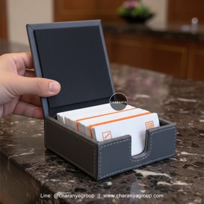 Name Card Box กล่องใส่การ์ด กล่องใส่นามบัตร กล่องใส่เหรียญ กล่องใส่ต่างหู ของใช้สำนักงาน 