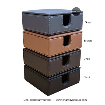 Desk tidy / Name Card Box กล่องใส่การ์ด กล่องใส่นามบัตร กล่องใส่เหรียญ กล่องใส่ต่างหู กล่องใส่ของใช้สำนักงาน 
