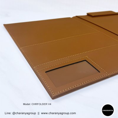 Leather Folder แฟ้มหนัง A4 แฟ้มกล่าวรายงาน แฟ้มใบประกาศ แฟ้มเสนอเซ็นต์ แฟ้มเซ็นต์สัญญา แฟ้มเมนู แฟ้มเซ็นต์เอกสาร