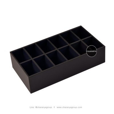 12 PIECE Necktie storage box ถาดลิ้นชัก ถาดเก็บของในตู้เสื้อผ้า กล่องใส่เนคไนค, กล่อง 12 ช่อง, กล่องเครื่องประดับ, กล่องใส่กิ๊บ, กล่องใส่เข็มกลัด