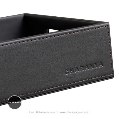 Leather Tray ถาดหนัง ถาดเสริฟ ถาดมีหูจับ ถาดใส่ของ ถาดใส่ขนม ถาดโรงแรม ถาดร้านอาหาร 